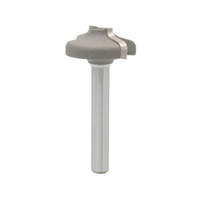 Dimar DIM-124R4-25 1in Diameter, Carbide Tipped, Flat Ogee Plunge Bit, 2 Flutes, 1/4in Shank, 2in Length