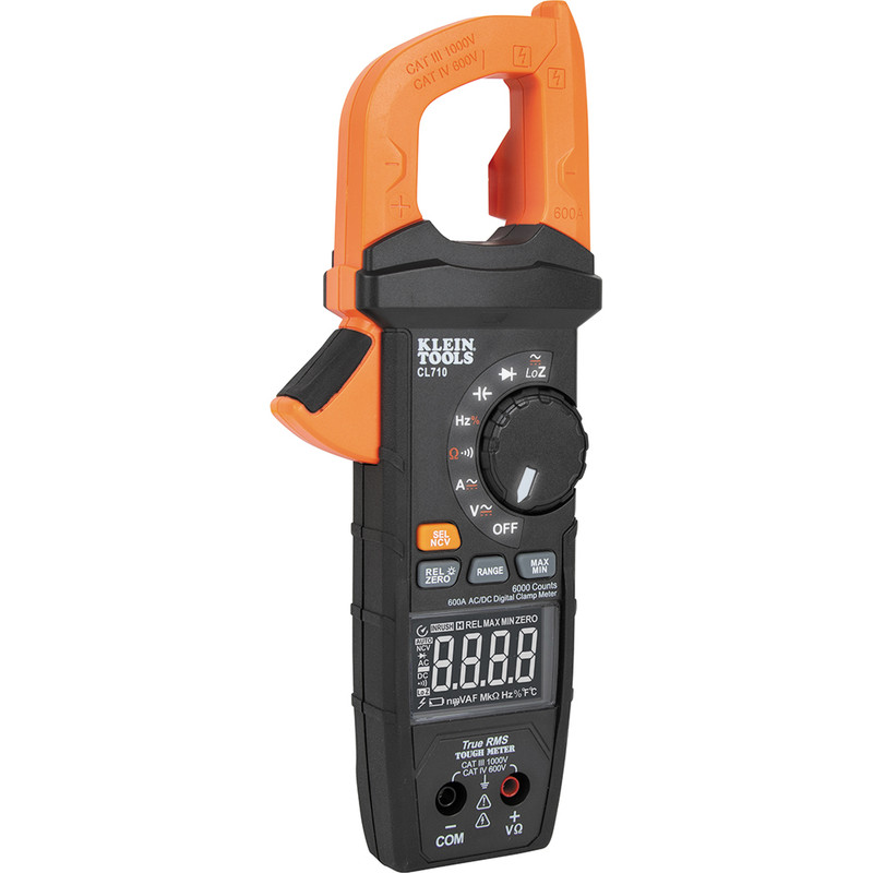Klein Tools KLE-CL710 600A AC/DC Auto-Ranging Digital Pro Clamp Meter