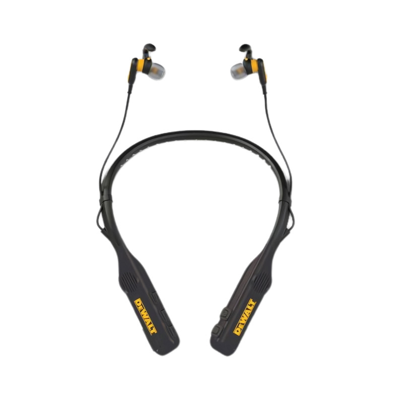 DEWALT DEW-1902093DW2BA Jobsite Pro Max Neckband Earphones with Speakers - Limited Black Edition