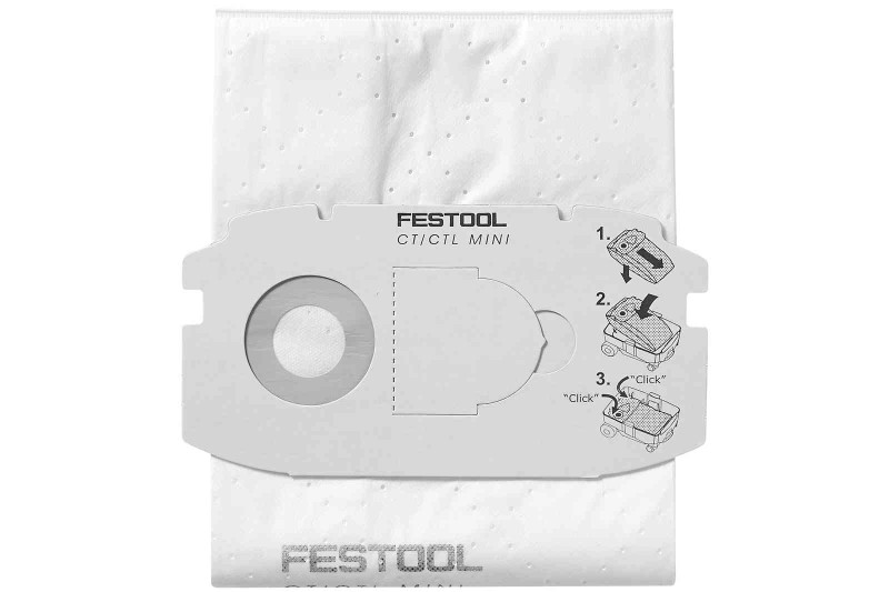 Festool FES-FILTER-BAGS Self Clean Filter Bags for CT Dust Extractors