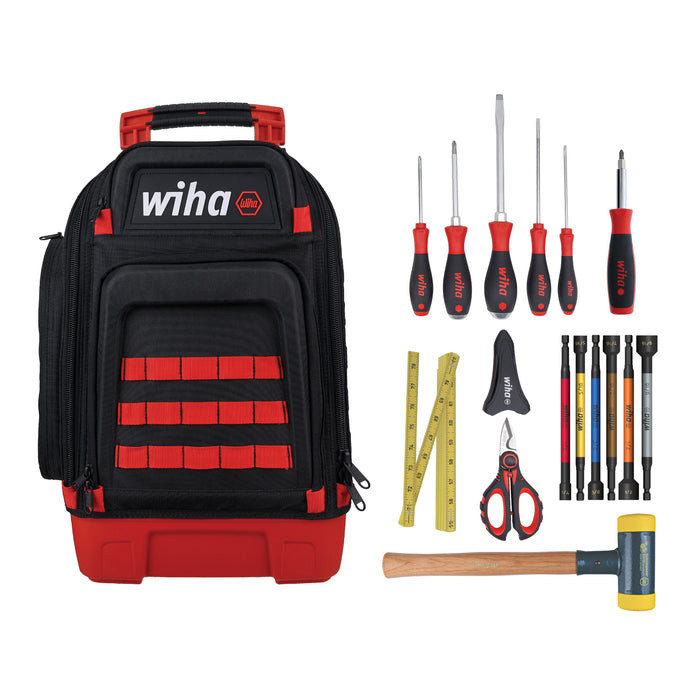 Wiha Tools WIHA-91875 15-Piece Industrial MRO Tool Kit in Heavy Duty Backpack