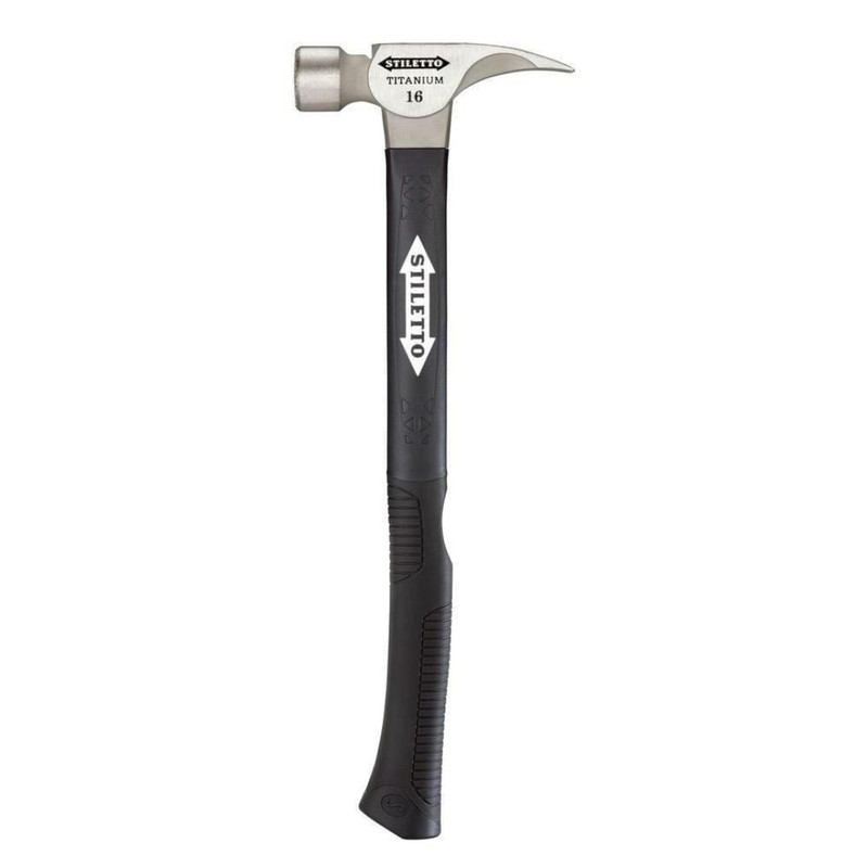 Stiletto STIL-TI16SC-F 16OZ Titanium Smooth Face Hammer, 18in Hybrid Fiberglass