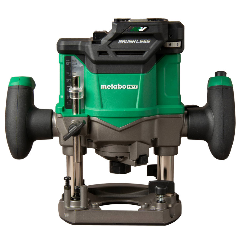 Metabo HPT HPT-M3612DAQ4M 1/4in AND 1/2in 2hp Variable Brushless Plunge Cordless Router Bare Tool