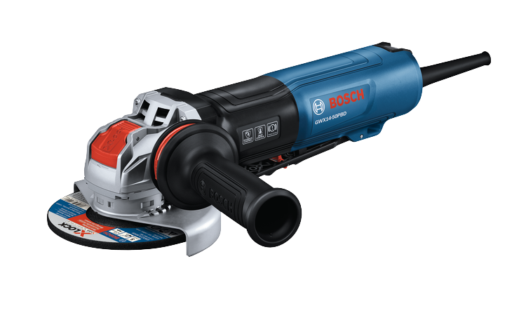 Bosch BOS-GWX14-50PBD Professional 5in X-LOCK Angle Grinder with Brake and No Lock-On Paddle Switch