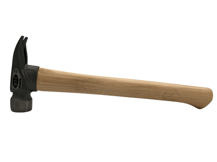 Martinez MTZ-MTC2191 10oz Titanium Head, O Nose Finish Head with 14in Wood Handle