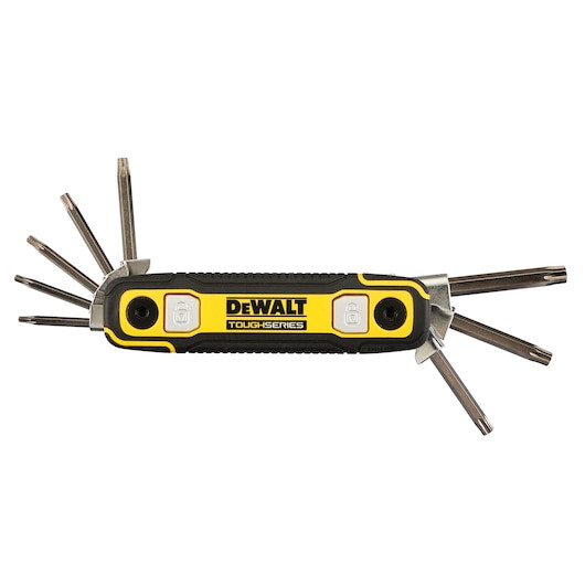 DEWALT DEW-DWHT70268 TOUGHSERIES Folding Locking Hex Key - Torx