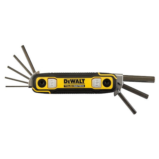 DEWALT DEW-DWHT70266 TOUGHSERIES Folding Locking Hex Key - SAE