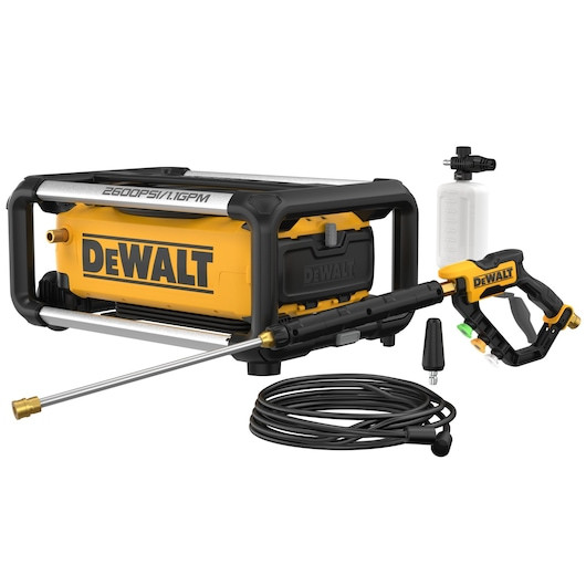 DEWALT DEW-DWPW2600 2600PSI 1.1 GPM Electric Jobsite Pressure Washer