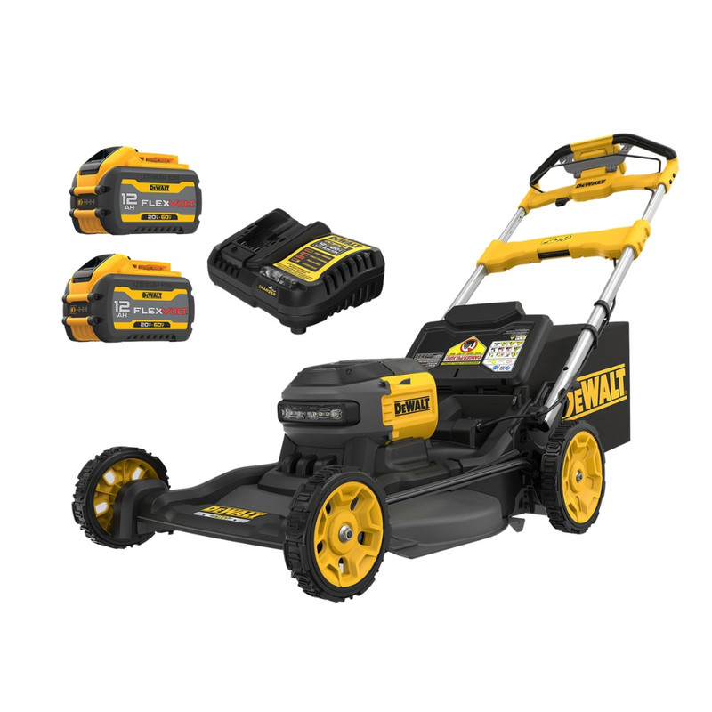 DEWALT DEW-DCMWSP700Y2-CA 60V MAX 21in Brushless Cordless RWD Self-Propelled Lawn Mower 2x 12.0Ah Kit