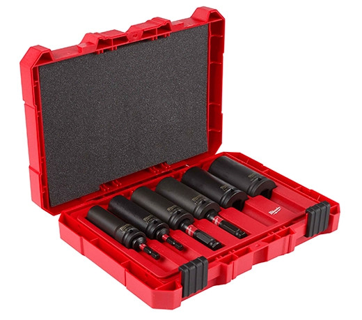 Milwaukee MIL-49-66-5125 Shockwave Lineman's 2 IN 1 12PT Socket Set 10-Piece
