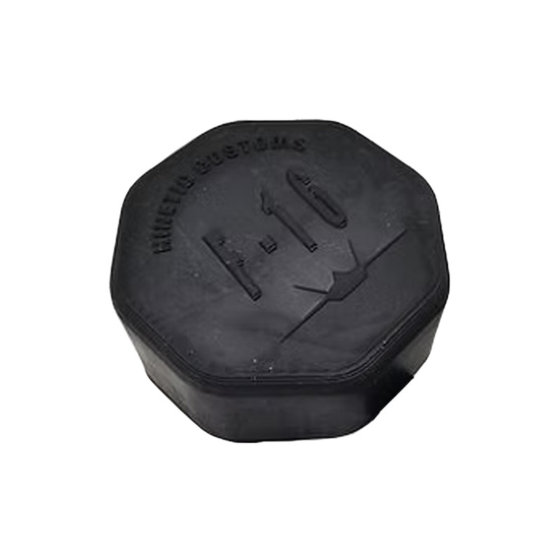 Kinetic Customs KIN-16OZRFC-BLK 16oz Raptor Soft Face Cap - Black