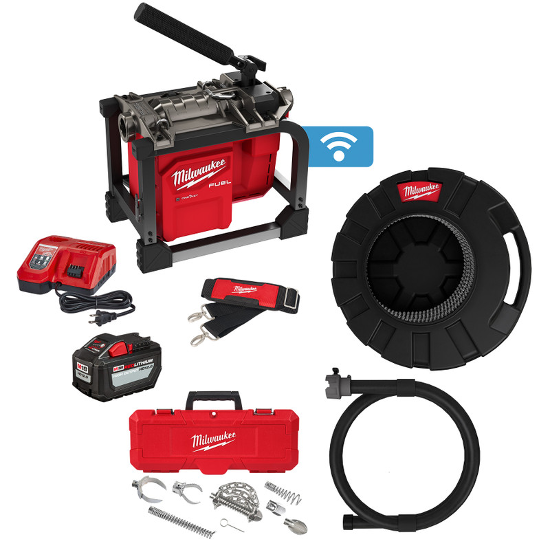 Milwaukee MIL-2818A-21 M18 FUEL Sectional Machine with 7/8in Cable 12.0Ah Kit