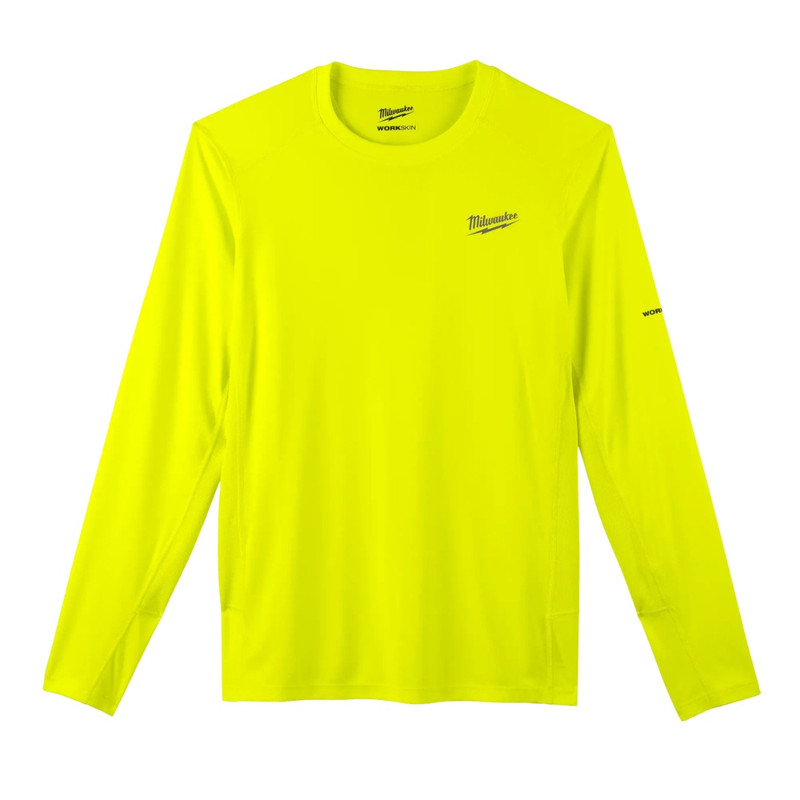 Milwaukee MIL-415HVXX WORKSKIN Lightweight Performance Long Sleeve Shirt - High Visibility