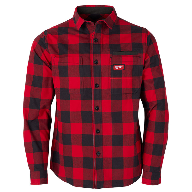 Milwaukee MIL-M551RXX GRIDIRON Flannel Shirt - Red