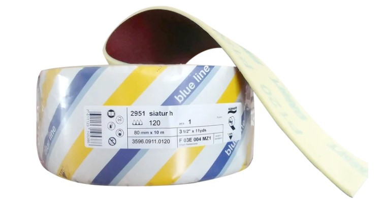 Sia Abrasives SIA-359609110-XX 3-1/2in x 11Yds (33ft) Siasoft Sponge Back Sandpaper Roll