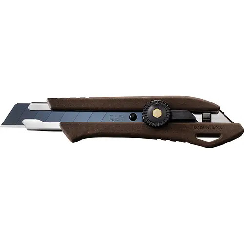 Olfa Knives OLFA-WD-L/BRN 8mm WD-L Wood Composite Ratchet Lock Utility Knife