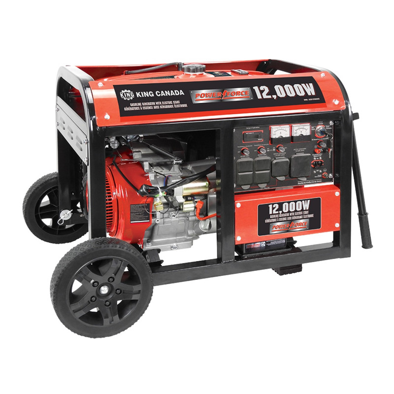King Canada KING-KCG-12000GE 18HP 12,000W Gasoline Generator with Electric Start