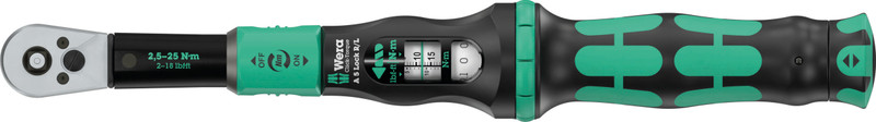 Wera Tools Wera-05075693001 Click-Torque Lock A 5 R/L Torque Wrench, 2.5-25 Nm