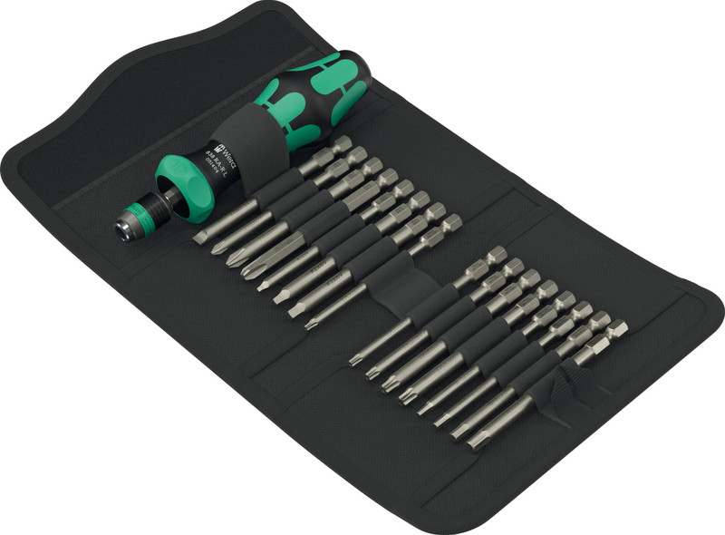 Wera Tools Wera-05051531001 Kraftform Kompakt 60 RA-R Imperial 1, 17-Pieces