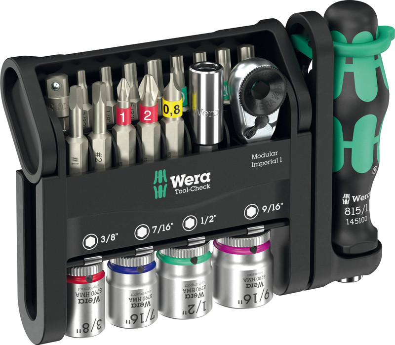 Wera Tools Wera-05049001001 Tool-Check Modular Imperial 1, 21-Pieces