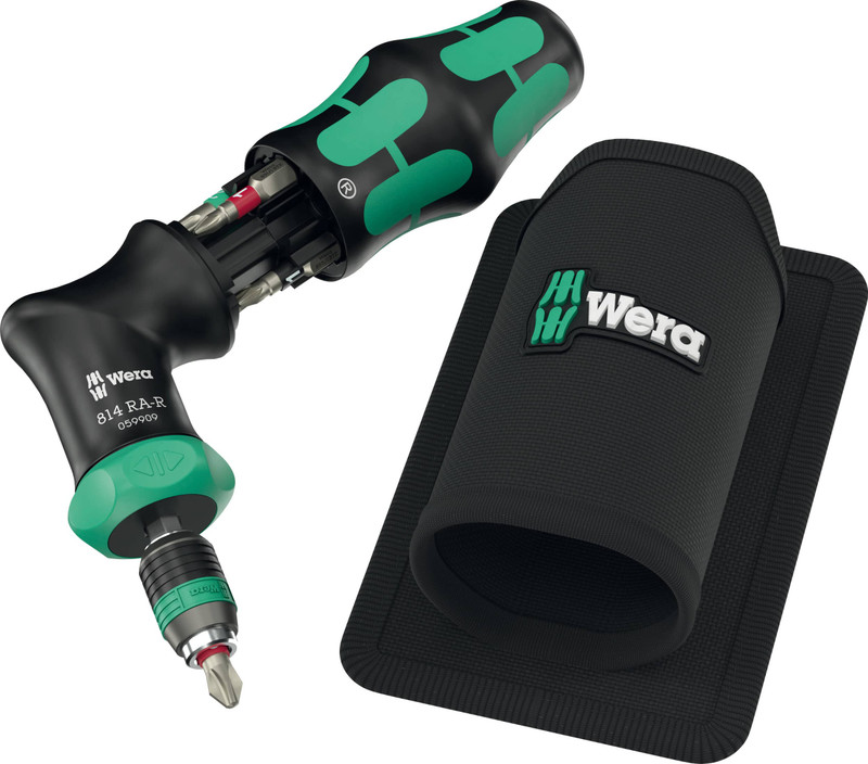 Wera Tools Wera-05051535001 Kraftform Kompakt Pistol RA-R 1, 7-Pieces