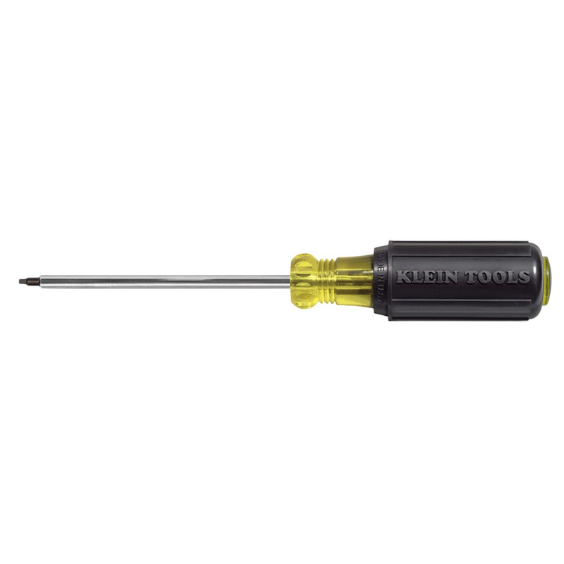 Klein Tools KLE-661 Screwdriver, #1 Square Recess Tip, 4-Inch Shank