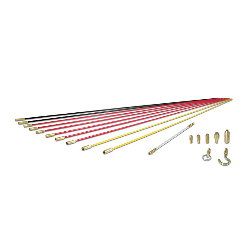 Klein Tools KLE-SRS56980 Deluxe Fish Rod Set, 33-Foot, 19-Piece