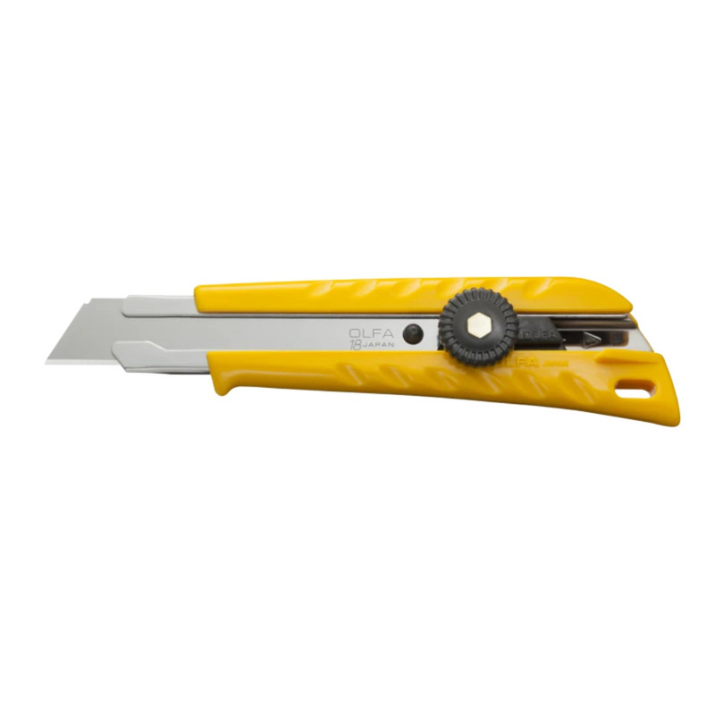 Olfa Blades OLFA-L-1/SOL OLFA 18mm L-1/SOL Ratchet Lock Utility Knife with Solid Blade