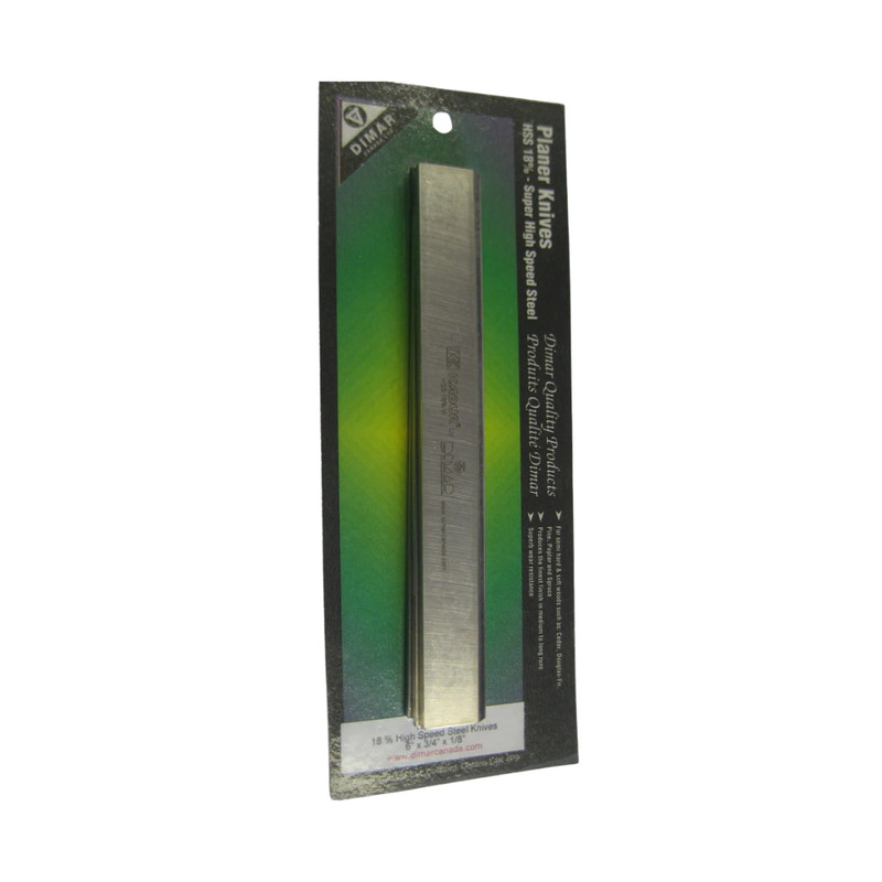 Dimar DIM-HE63418 6 x 3/4x 1/8in High Speed Steel Planer Knives 18% Tungsten, 3-Pack
