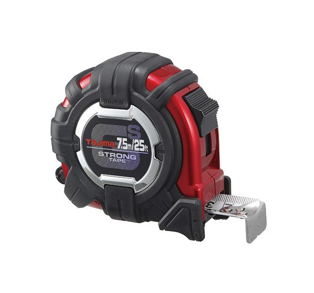 Tajima TAJ-GS-C25/7.5MBW 25ft/7.5m GS-LOCK Tape Measure with Hook & Compatible Clip