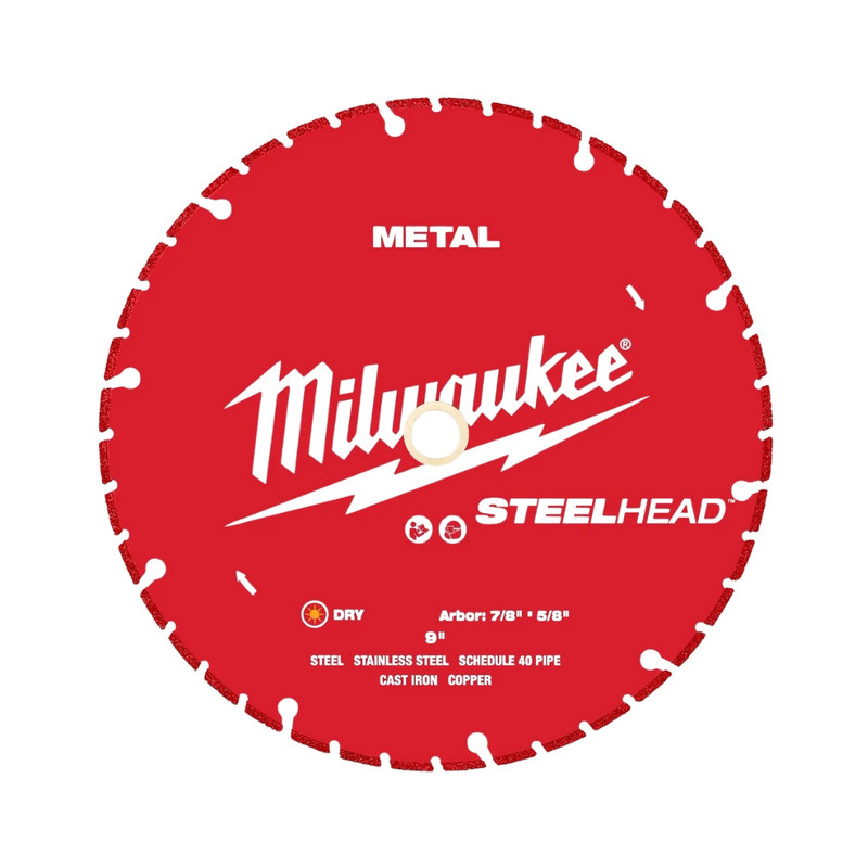 Milwaukee MIL-49-93-7825 9in Steelhead Metal Cutting Diamond Blade