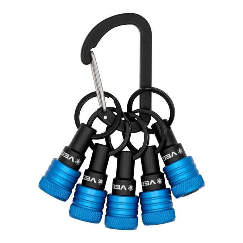 Vega Industries VEGA-5QKCH Keychain Bit Holder, 5-Piece