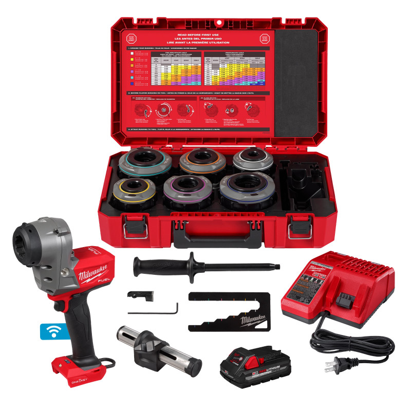 Milwaukee MIL-2937-21 M18 FUEL Covered Conductor Cable Stripper Kit with Adjustable Bushings