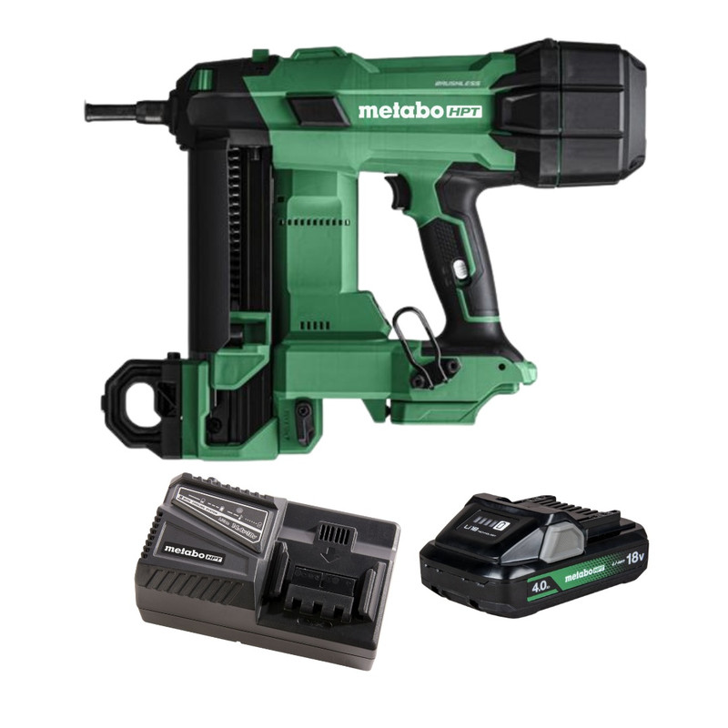 Metabo HPT HPT-NC1840DAM 1-9/16in Metal Concrete Nailer 4.0Ah Kit
