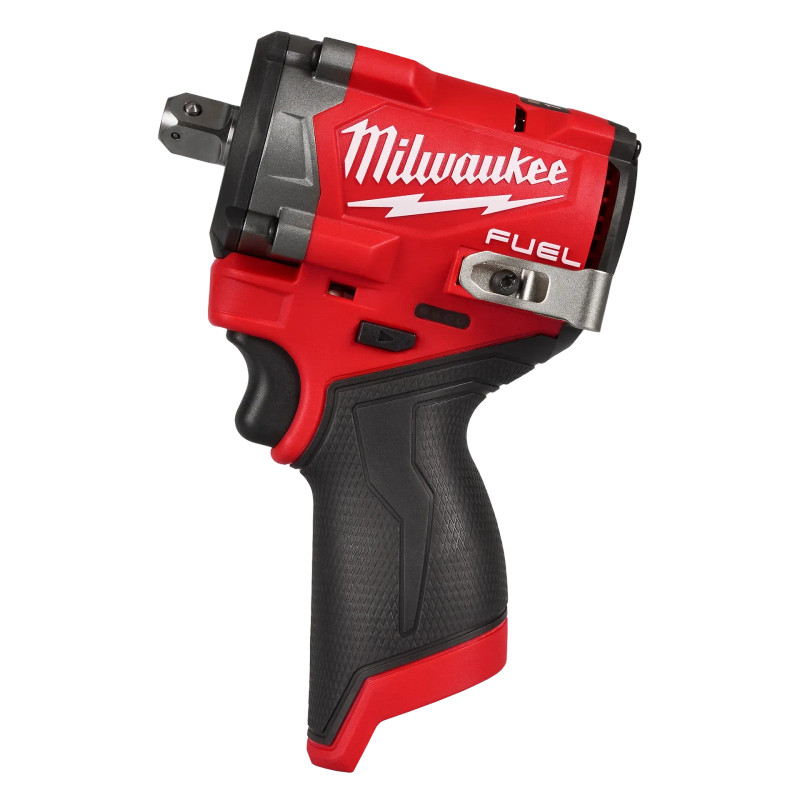 Milwaukee MIL-2563P-20 M12 FUEL Stubby 1/2in Impact Wrench with Pin Detent Bare Tool