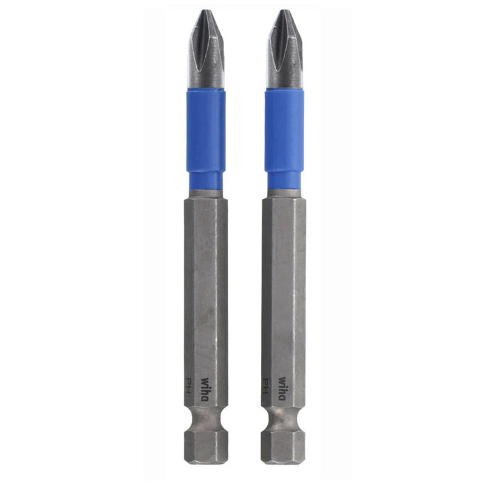 Wiha Tools WIHA-70301 TerminatorBlue Impact Bit Phillips #1 - 3.5in Length, 2-Pack