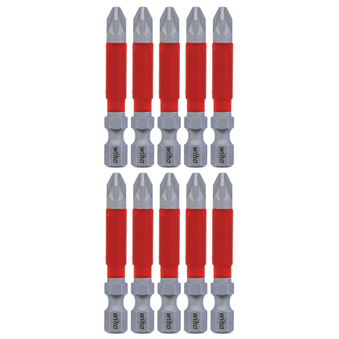 Wiha Tools WIHA-76549 MaxxTor Impact Bit Pozidriv #2 x 49mm, 10-Pack