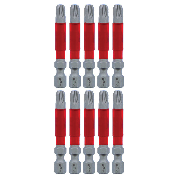 Wiha Tools WIHA-76550 MaxxTor Impact Bit Pozidriv #3x49mm, 10-Pack