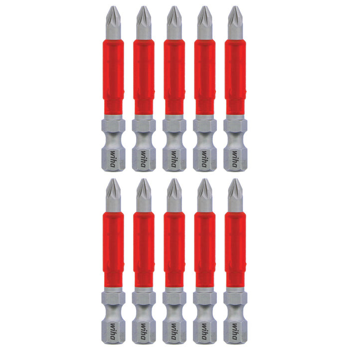 Wiha Tools WIHA-76548 MaxxTor Impact Bit Pozidriv #1 x 49mm, 10-Pack