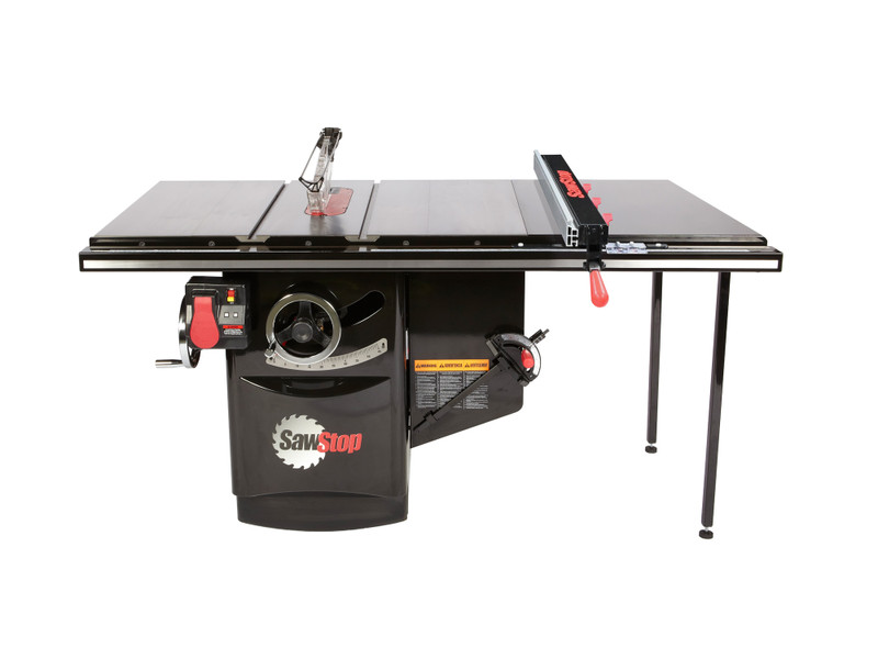 SawStop SAW-ICS31230-ATGI36 Industrial 3HP, 1ph, 230V Cabinet Saw with 36in Industrial T-Glide Advance Rip Fence, Rails & Extension Table