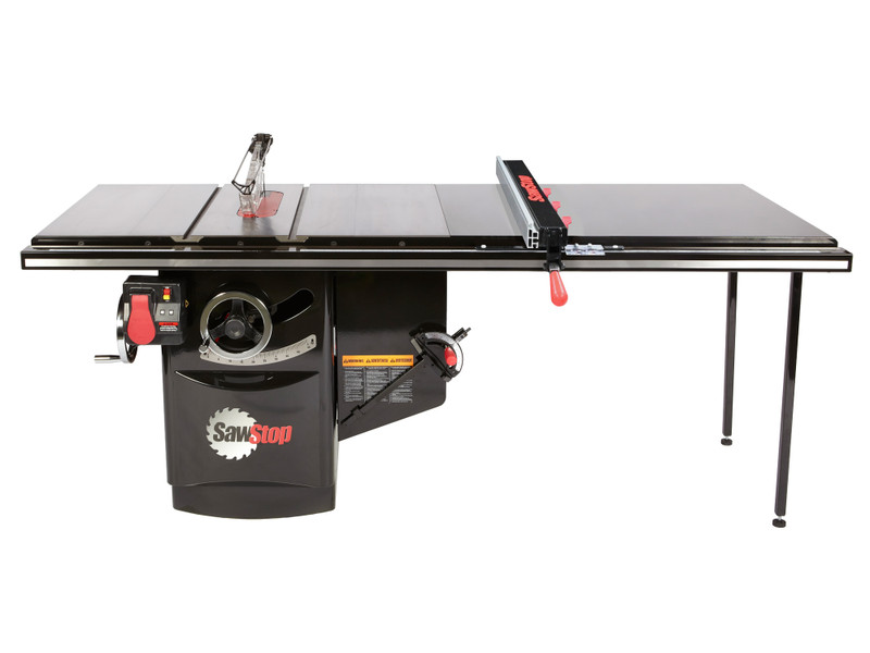 SawStop SAW-ICS53230-ATGI52 Industrial 5HP, 3ph, 230V Cabinet Saw with 52in Industrial T-Glide Advance Rip Fence, Rails & Extension Table
