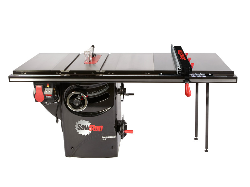 SawStop SAW-PCS31230-ATGP36 Professional 3HP Cabinet Saw with 36in Professional T-Glide Advance Rip Fence, Rails & Extension Table