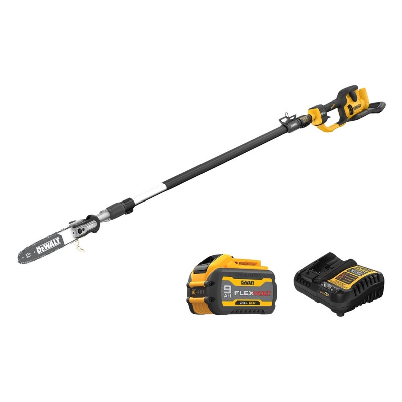DEWALT DEW-DCPS671X1 60V MAX 10in Telescoping Pole Saw 9.0Ah Kit