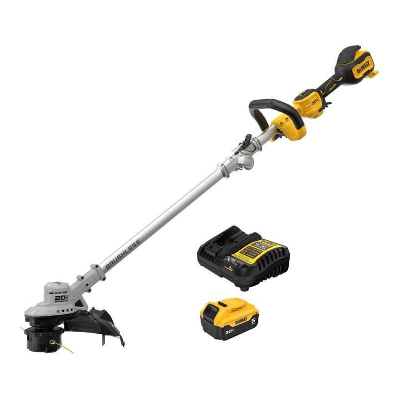 DEWALT DEW-DCST926P1 20V MAX Brushless Foldable String Trimmer 5.0Ah Kit