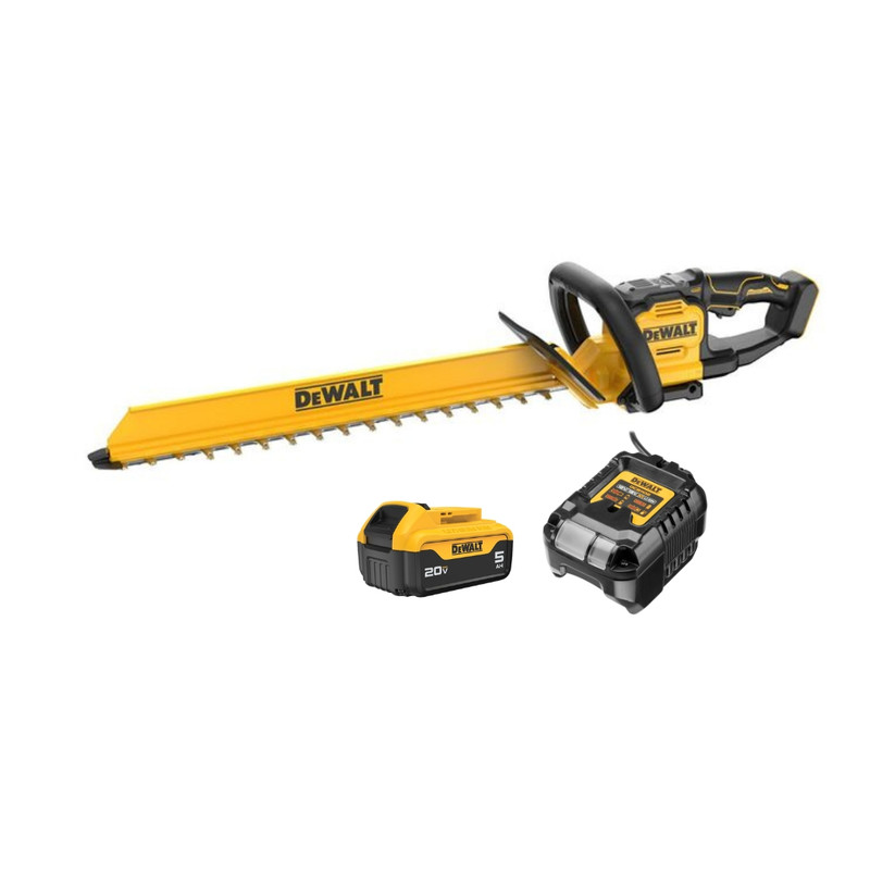 DEWALT DEW-DCHT826P1 20V MAX 24in Brushless Hedge Trimmer 5.0Ah Kit