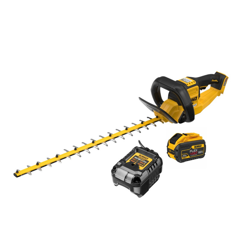 DEWALT DEW-DCHT870X1 FLEXVOLT 60V MAX 26in Brushless Hedge Trimmer 9.0Ah Kit