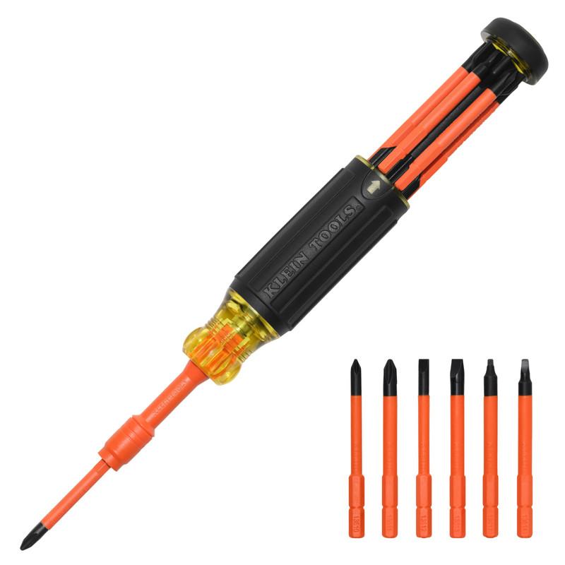 Klein Tools KLE-32306INS6-in-1 Insulated Auto-Lock Screwdriver
