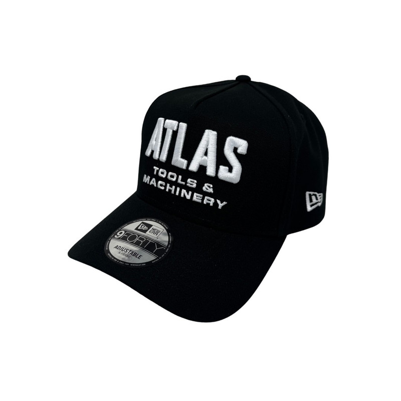 Atlas Tools & Machinery ATLAS-HAT-NE-940AF-71059043-OSFA New Era 9FORTY A-Frame Snapback Hat - Black