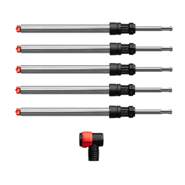Freud FRE-DMAPLA4560-S6 Diablo AMPED Rebar Demon 3/4in x 8in x 14in SDS-Plus 4-Cutter FCH Dust Extraction Hammer Drill Bit 5-Pack