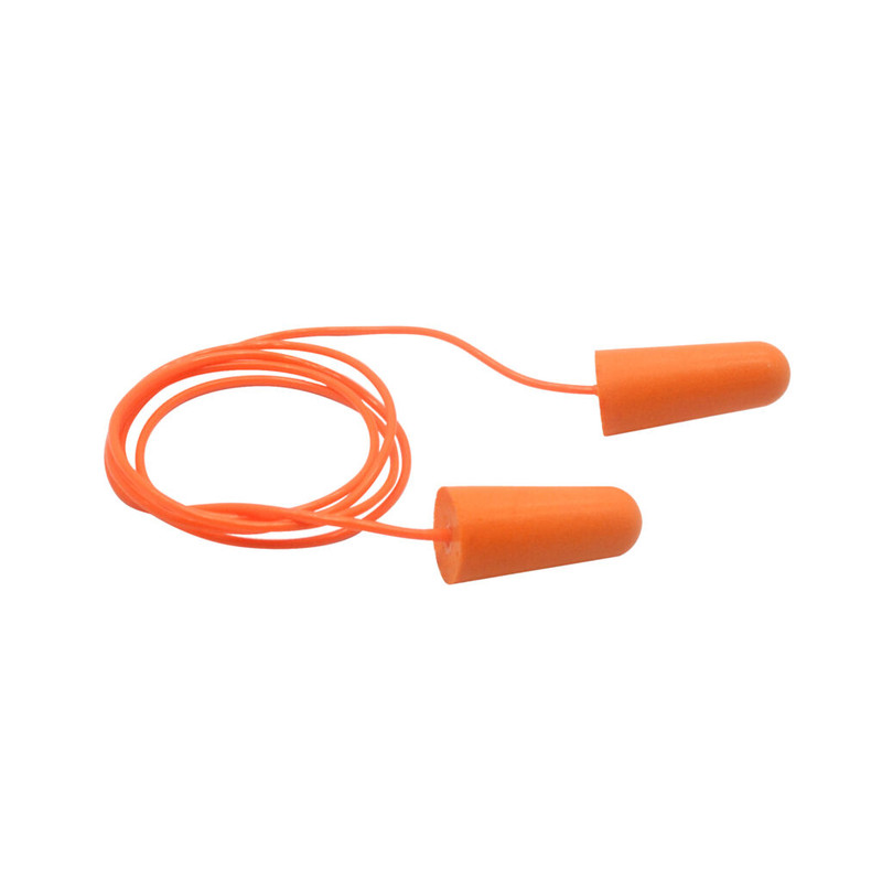 Dentec DEN-76005EPC SEALTEC33 Orange PU Foam Disposable Earplugs Corded NRR 33 dB 100 Pair/Box